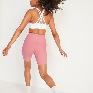 BUNDLE / COMBO Set of Old Navy Powersoft Dried Rose shorts, leggings and bra